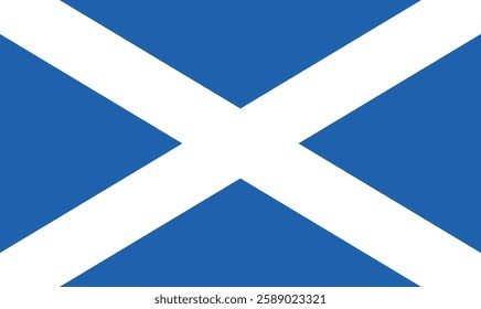 scotland flag flat vector design illustration