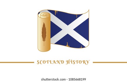 scotland flag and scotland history