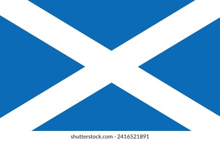 Icono de la bandera de Escocia. ilustración vectorial de conjunto de elementos de nación