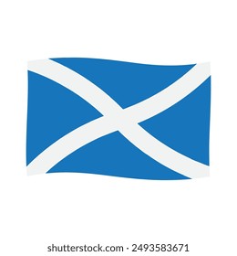 Scotland flag icon vector illustration symbol design