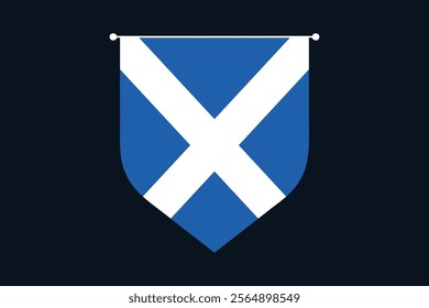 Scotland flag, The flag of Scotland, Flag of Scotland national country symbol illustration Vector, Rectangle Scotland flag illustration, Flat vector illustration
