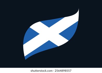 Scotland flag, The flag of Scotland, Flag of Scotland national country symbol illustration Vector, Rectangle Scotland flag illustration, Flat vector illustration
