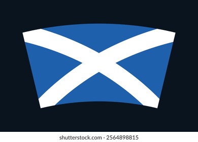 Scotland flag, The flag of Scotland, Flag of Scotland national country symbol illustration Vector, Rectangle Scotland flag illustration, Flat vector illustration
