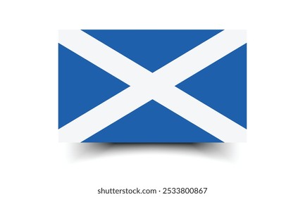 Scotland flag official colors and proportion digital vector illustration