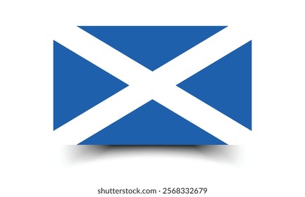 Scotland flag official colors and proportion digital vector illustration