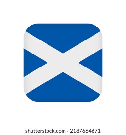 Scotland flag, official colors. Vector illustration.