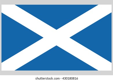 Scotland flag official proportions correct, vector illustration