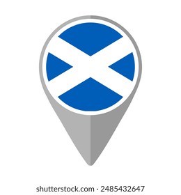 Bandera de Escocia en Locación Pin