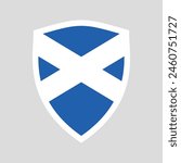Scotland Flag in Shield Shape Frame