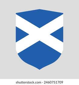Scotland Flag in Shield Shape Frame