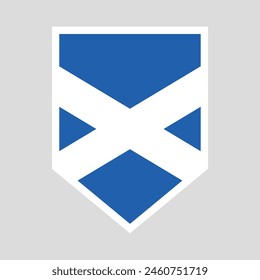 Bandera de Escocia en forma de escudo