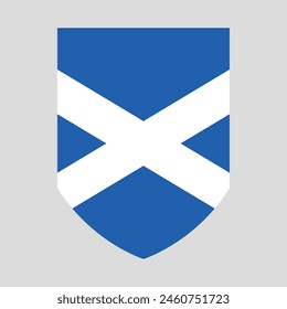 Scotland Flag in Shield Shape Frame