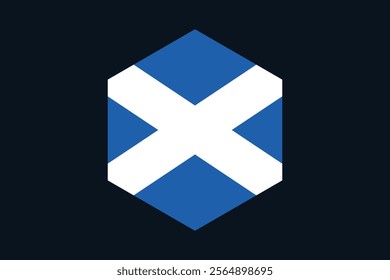 Scotland flag sign, Scotland flag vector graphic, Scotland country flag is a symbol of freedom, National Scotland flag, vector illustration
