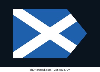 Scotland flag sign, Scotland flag vector graphic, Scotland country flag is a symbol of freedom, National Scotland flag, vector illustration
