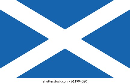 Scotland flag vector eps10. Scottish flag. Flag of Scotland. Saint Andrew