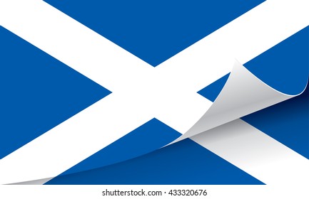 Scotland flag vector illustration.