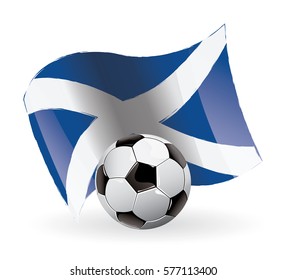 Scotland Flag Waving football