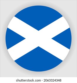 Scotland Flat Rounded Country Flag Icon