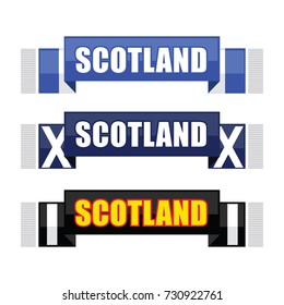 scotland football or soccer scarf set