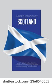 Scotland Independence Day Vector Flag