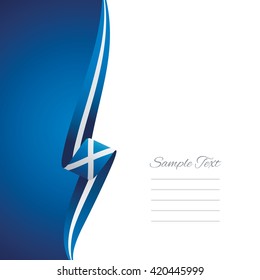 Scotland left side brochure cover vector