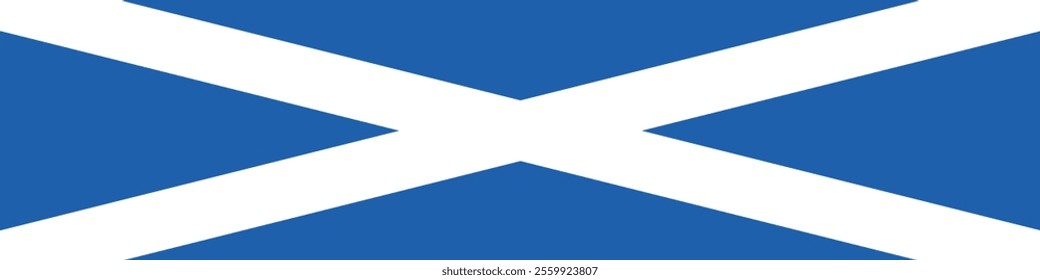 Scotland long banner flag digital vector illustration