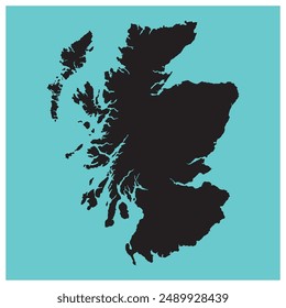 Scotland map design vector illustration