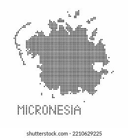 Mapa escocés con textura gruesa en el estilo de punto. Ilustración vector abstracta de un mapa de país con efecto de medio tono para infografía.