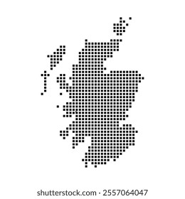 scotland map icon illustration design