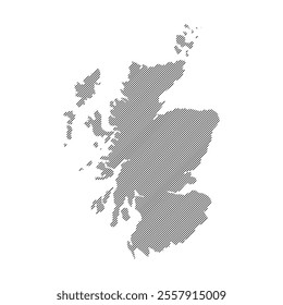 scotland map icon illustration design