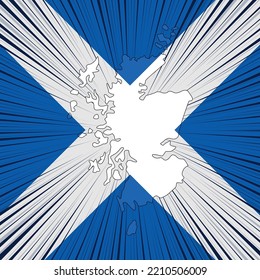 Scotland National Day Map Design