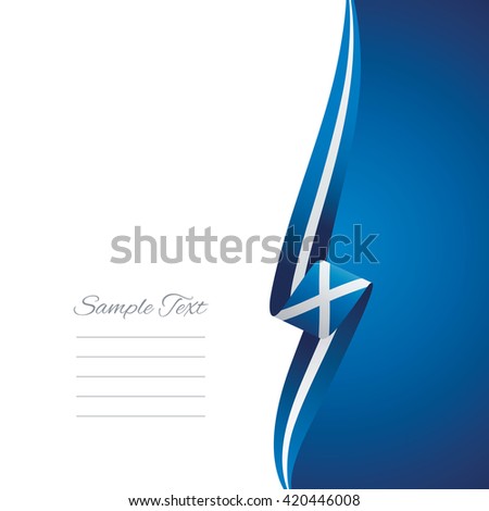 Scotland right side brochure cover vector