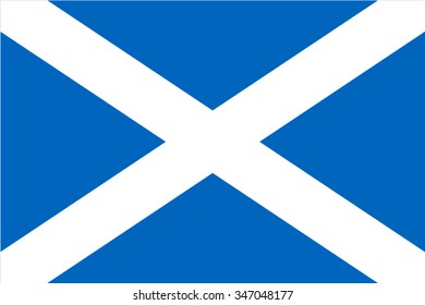 Scotland, Scottish  Flag vector image  