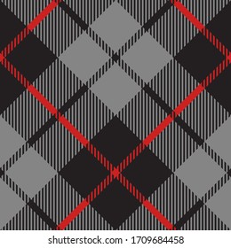 Scotland silver tartan diagonal texture seamless pattern .Vector illustration. EPS 10. No transparency. No gradients.