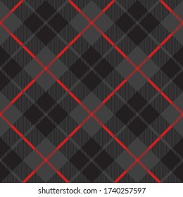 Textura diagonal tartán plateada de Escocia patrón sin fisuras .Ilustración vectorial. EPS 10. Sin transparencia. No hay gradientes.