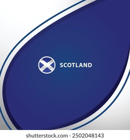 Scotland square layout background concept design template