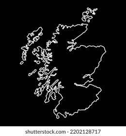 Scotland, UK region map. Vector illustration.