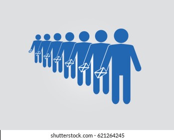 Scotland Voters Queue
