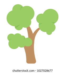 Scots pine tree, pinus sylvestris flat icon

