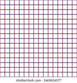 Modelos escoceses sin fisuras. Textura clásica. Fondo de tela a cuadros. Repite con frecuencia azulejos geométricos con formas ovaladas pequeñas. Superficie geométrica de una cubierta.