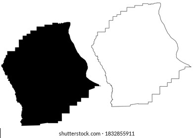 Scott County, Missouri (U.S. county, United States of America, USA, U.S., US) map vector illustration, scribble sketch Scott map