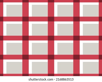 Scott seamless pattern on red background.