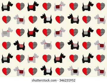 Scottie dog pattern