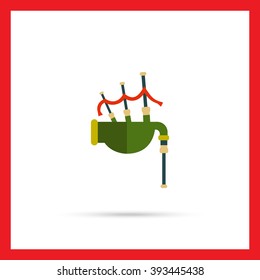 Scottish bagpipe icon