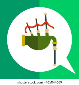 Scottish bagpipe icon