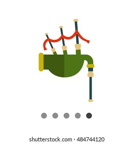 Scottish bagpipe icon