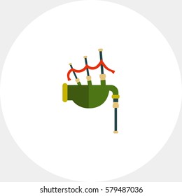 Scottish bagpipe icon