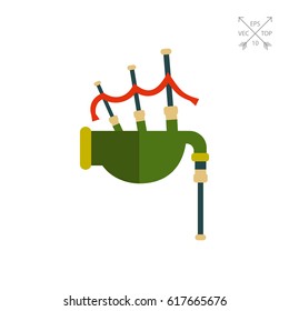 Scottish bagpipe icon