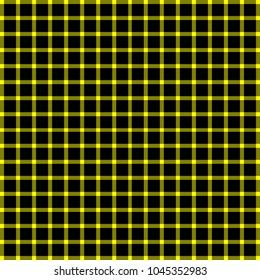 Scottish black and yellow cage, black and yellow celtic. Background in a cage. Vector illustration