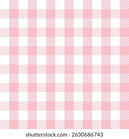 Padrão de gaiola escocesa. Escocês xadrez fundo rosa delicado, tecido. Ornamento tradicional escocês, tartan xadrez.